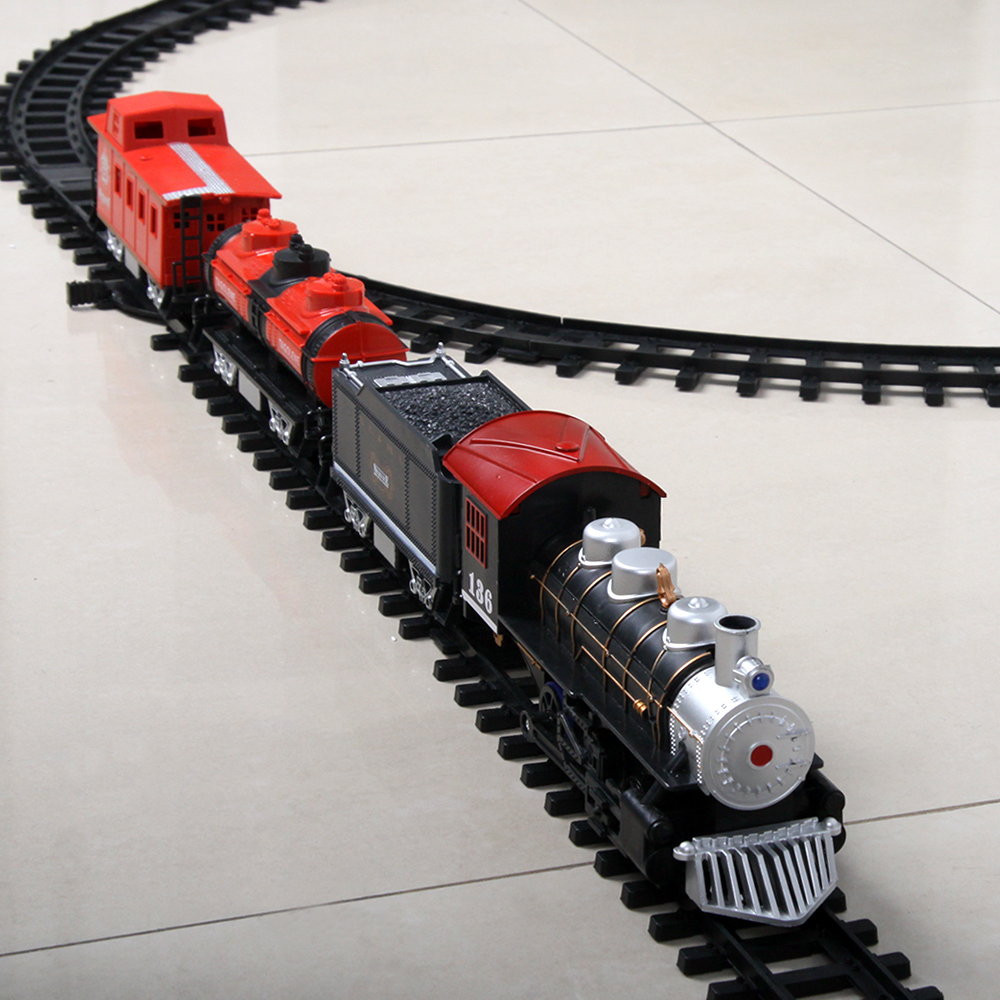 HUANQI 35003A Classic Battery Operated Train Toy with Real Smoke