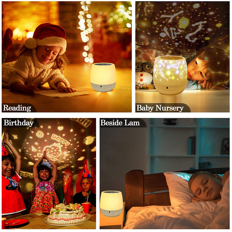 Veilleuse Enfants Projecteur Etoiles - Lampe Enfant de Projection LED, Couleurs 35 Modes,Lampe d'Ambiance Cadeau Décoration